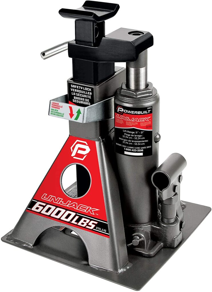 Powerbuilt 640912 All-In-One 3-Ton Bottle Jack with Jack Stand